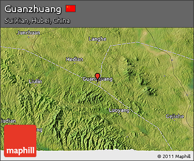 Satellite 3D Map of Guanzhuang
