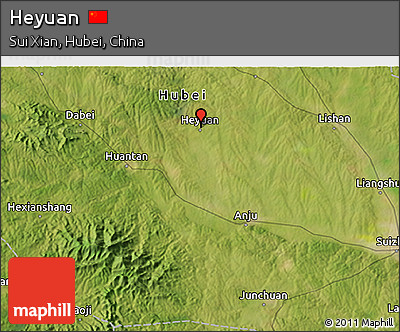 Satellite 3D Map of Heyuan