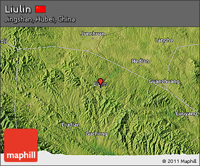 Satellite 3D Map of Liulin