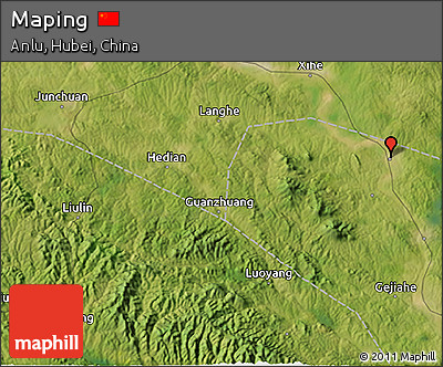 Satellite 3D Map of Maping
