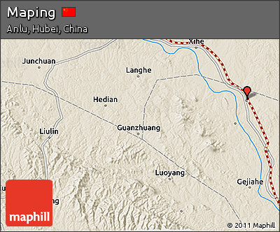 Shaded Relief 3D Map of Maping