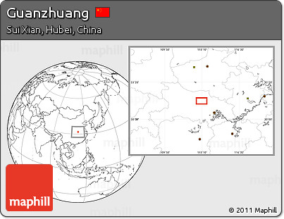 Blank Location Map of Guanzhuang