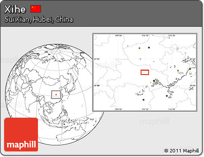 Blank Location Map of Xihe