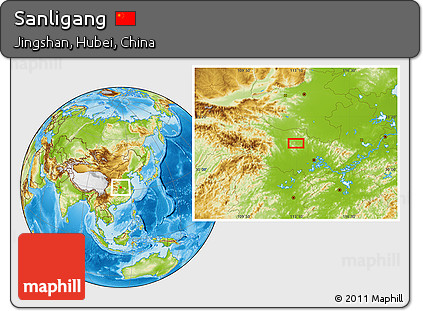 Physical Location Map of Sanligang