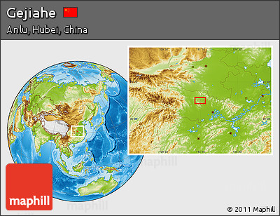 Physical Location Map of Gejiahe