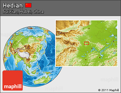 Physical Location Map of Hedian