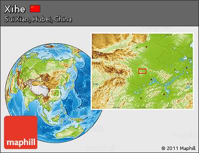 Physical Location Map of Xihe