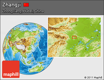 Physical Location Map of Zhangji