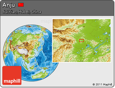 Physical Location Map of Anju