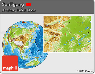 Physical Location Map of Sanligang