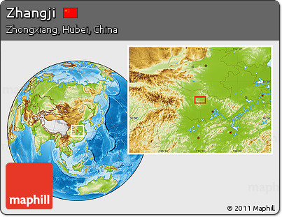 Physical Location Map of Zhangji