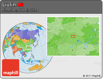 Political Location Map of Liulin