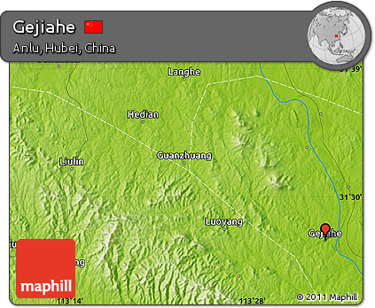 Physical Map of Gejiahe