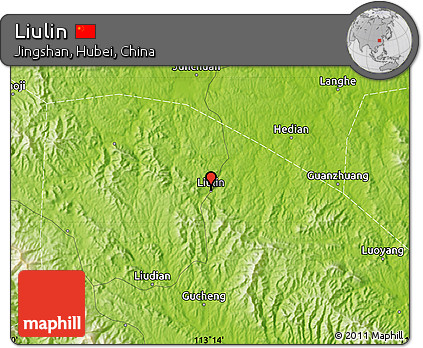 Physical Map of Liulin