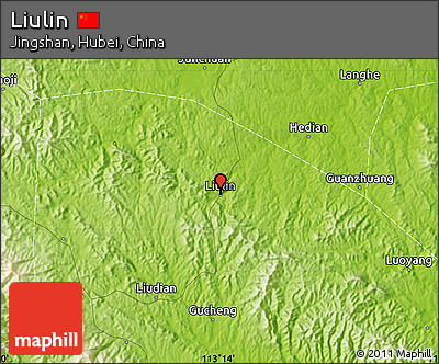Physical Map of Liulin