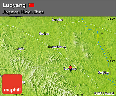 Physical Map of Luoyang