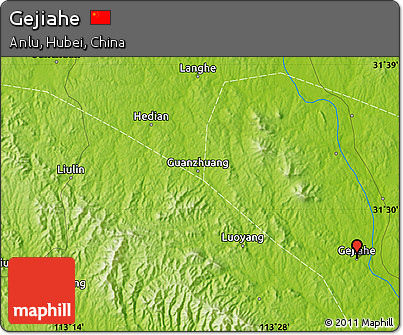 Physical Map of Gejiahe