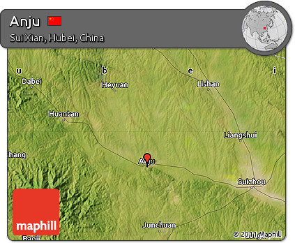 Satellite Map of Anju