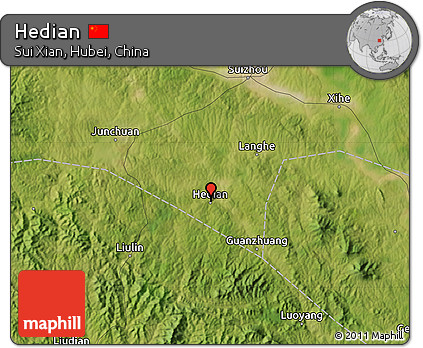 Satellite Map of Hedian