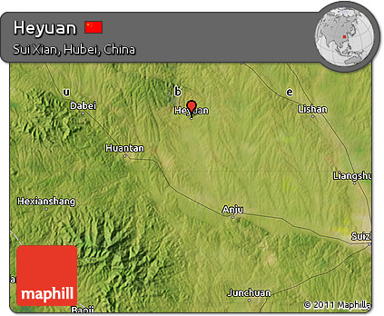 Satellite Map of Heyuan