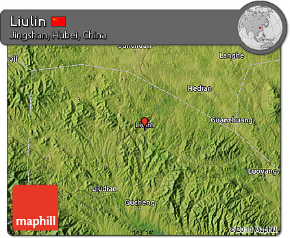 Satellite Map of Liulin