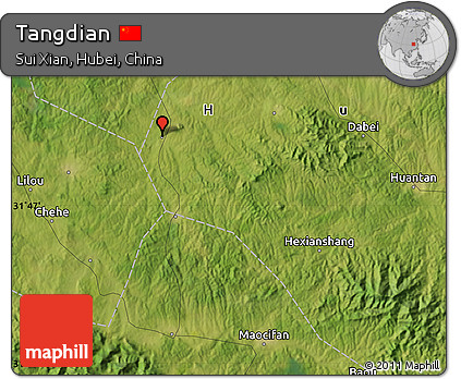 Satellite Map of Tangdian