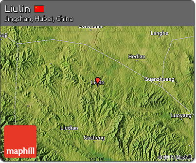 Satellite Map of Liulin
