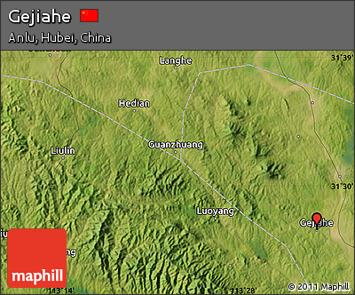 Satellite Map of Gejiahe