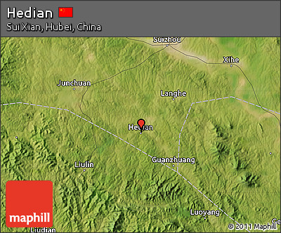 Satellite Map of Hedian