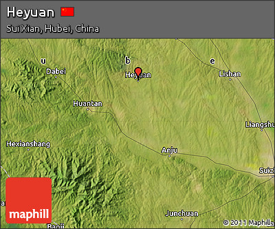 Satellite Map of Heyuan
