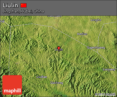 Satellite Map of Liulin