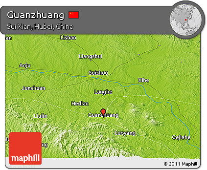 Physical Panoramic Map of Guanzhuang