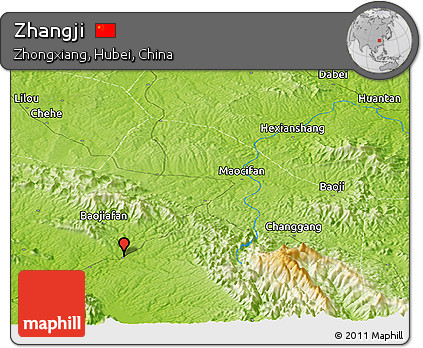 Physical Panoramic Map of Zhangji