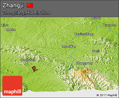 Physical Panoramic Map of Zhangji
