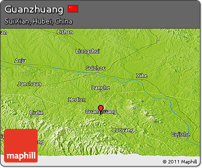 Physical Panoramic Map of Guanzhuang