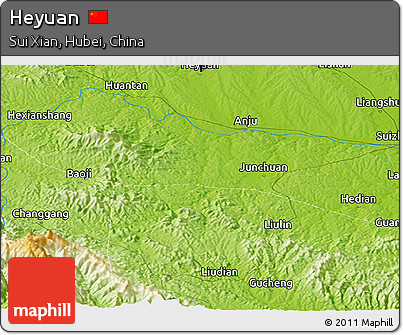 Physical Panoramic Map of Heyuan