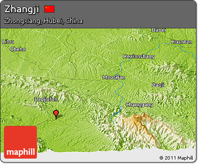 Physical Panoramic Map of Zhangji