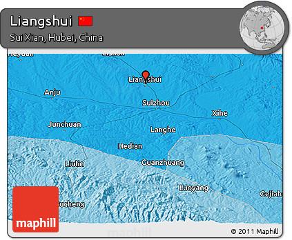 Political Panoramic Map of Liangshui