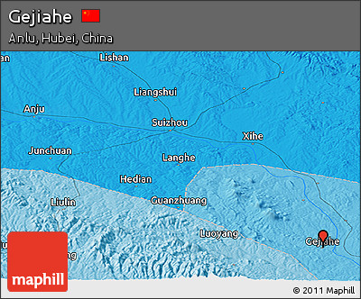 Political Panoramic Map of Gejiahe
