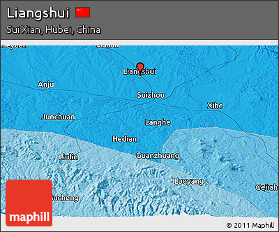 Political Panoramic Map of Liangshui