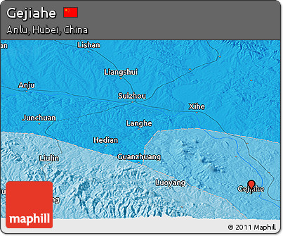 Political Panoramic Map of Gejiahe