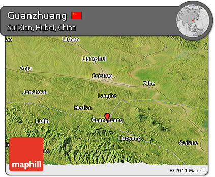 Satellite Panoramic Map of Guanzhuang
