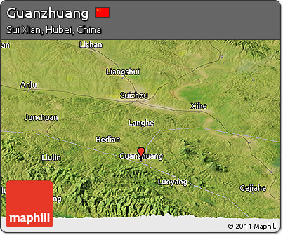 Satellite Panoramic Map of Guanzhuang