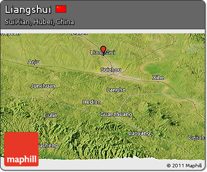 Satellite Panoramic Map of Liangshui