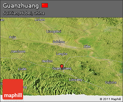 Satellite Panoramic Map of Guanzhuang
