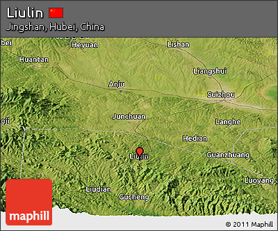 Satellite Panoramic Map of Liulin