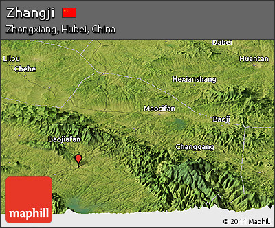 Satellite Panoramic Map of Zhangji