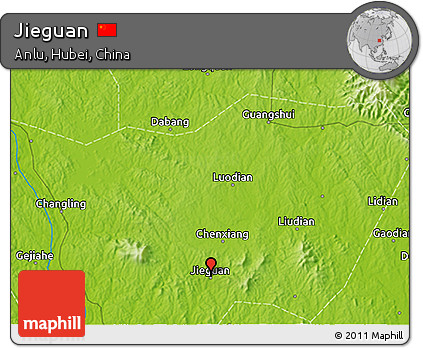 Physical 3D Map of Jieguan