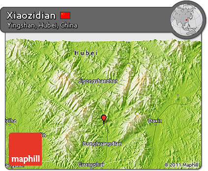 Physical 3D Map of Xiaozidian