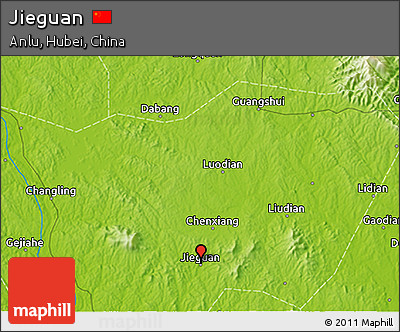 Physical 3D Map of Jieguan